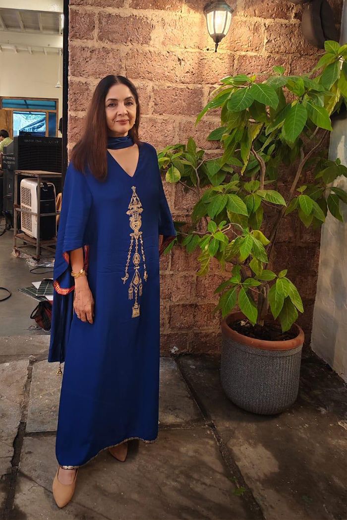 Sapphire Tribal Whisper Kaftan