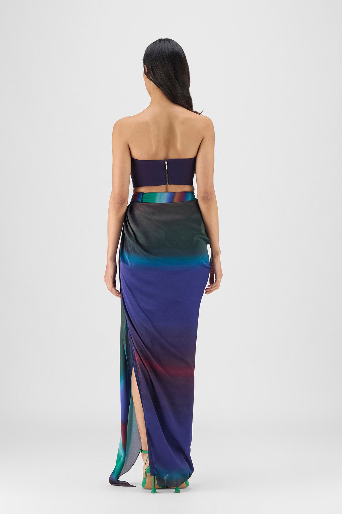 METALLIC WATERCOLOR SKIRT SET