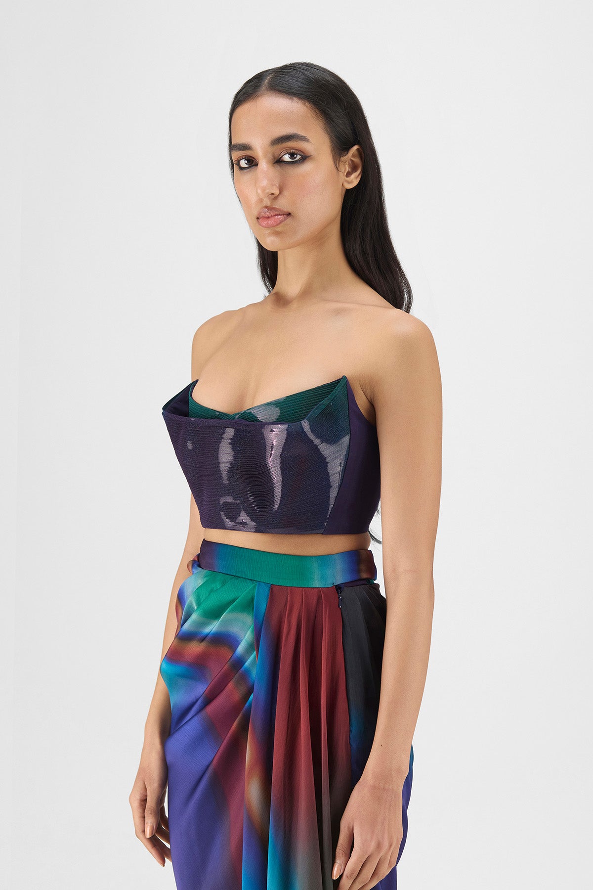 METALLIC WATERCOLOR SKIRT SET
