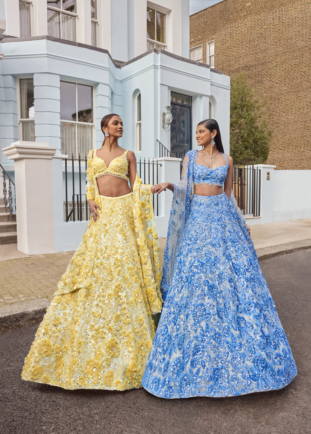 Yellow Floral Lehenga Set