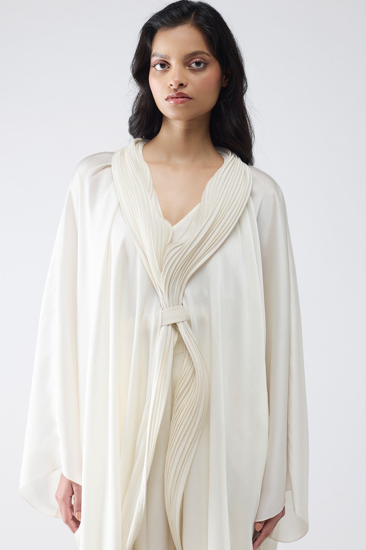 Micro Pleated Cape Set