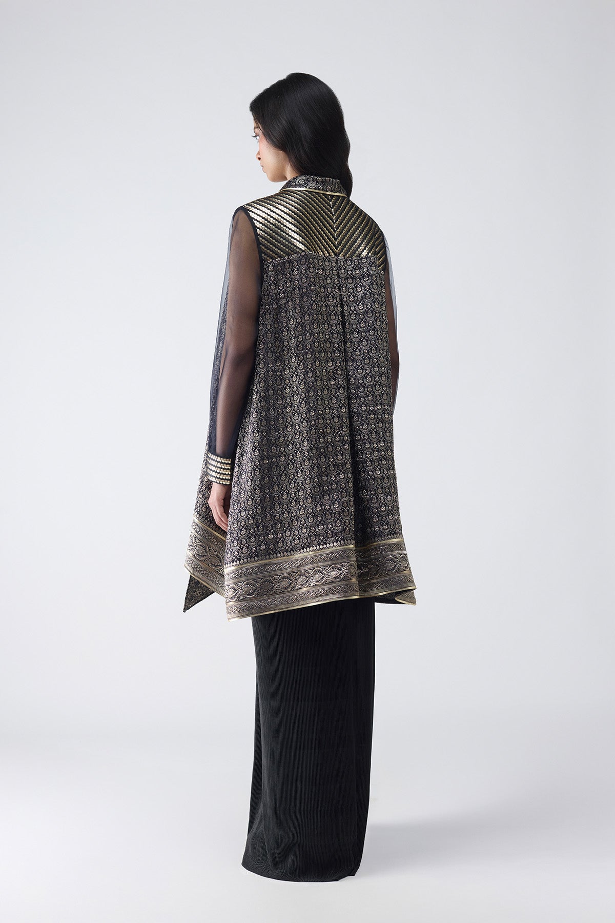 Metallic Banarasi Shirt Set