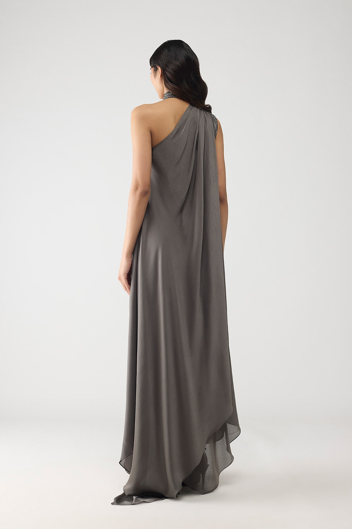 Halter Crstalvein Detail Dress