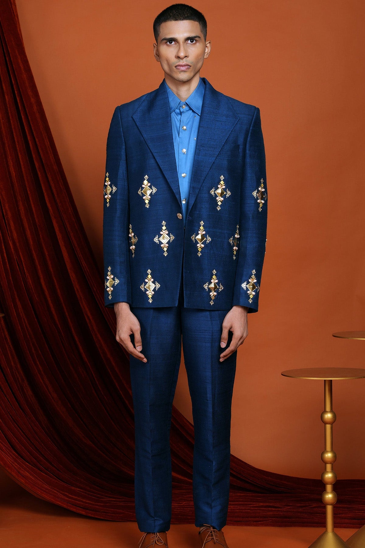 CRUZ - blue blazer set