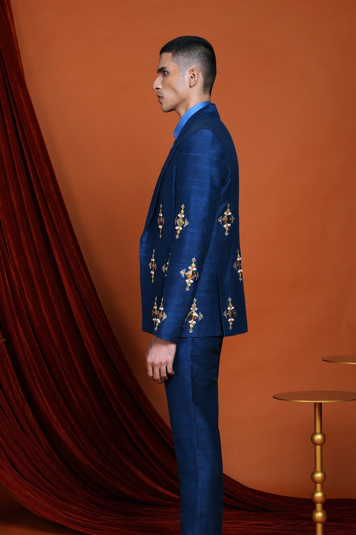 CRUZ - blue blazer set