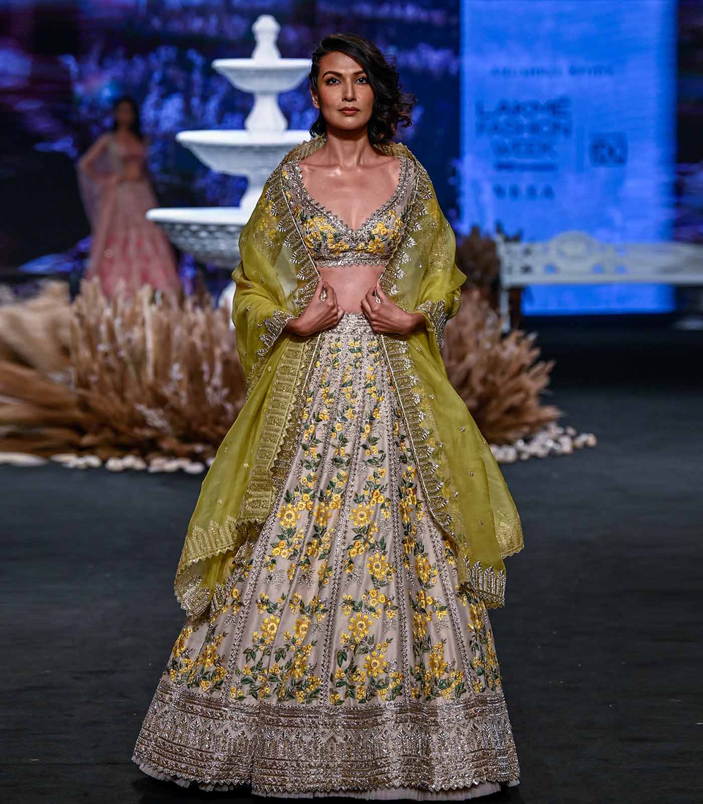 YELLOW MEADOW LEHENGA