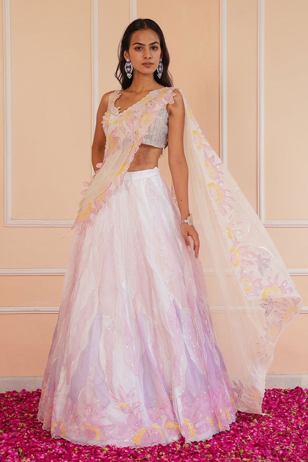 Kiara Handpainted Lehenga