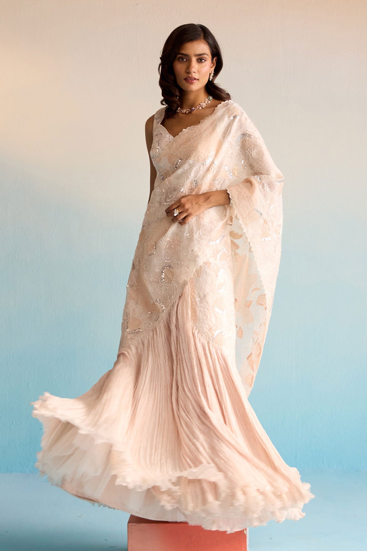 Elowen Pre Drape Saree