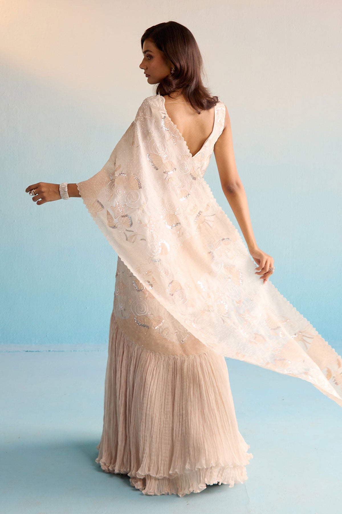 Elowen Pre Drape Saree