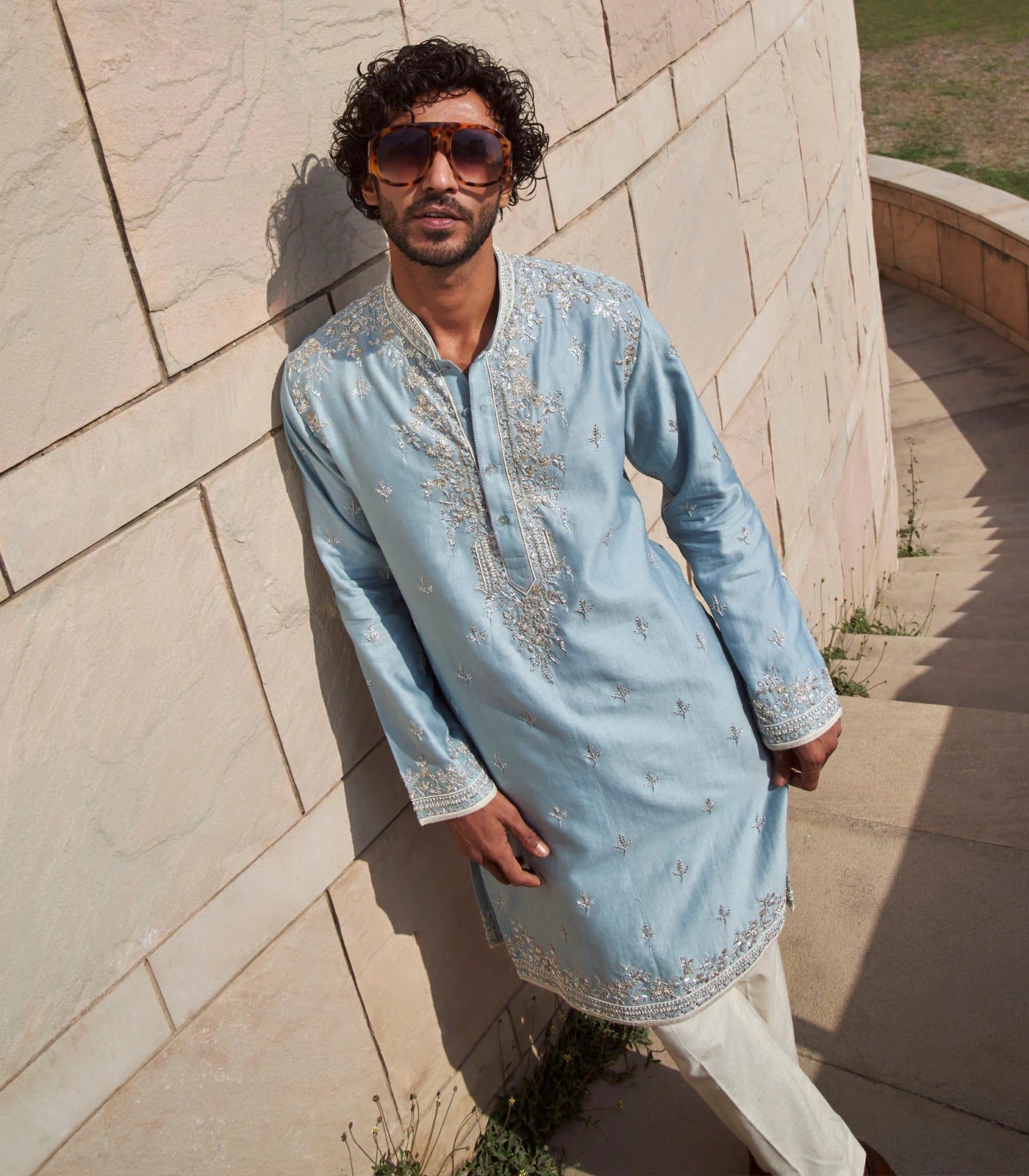 POWDER BLUE KURTA