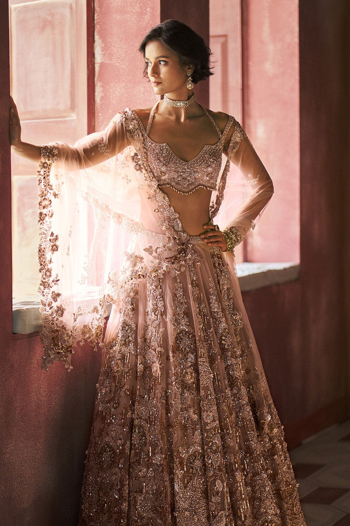 Dewblush Cocktail Lehenga