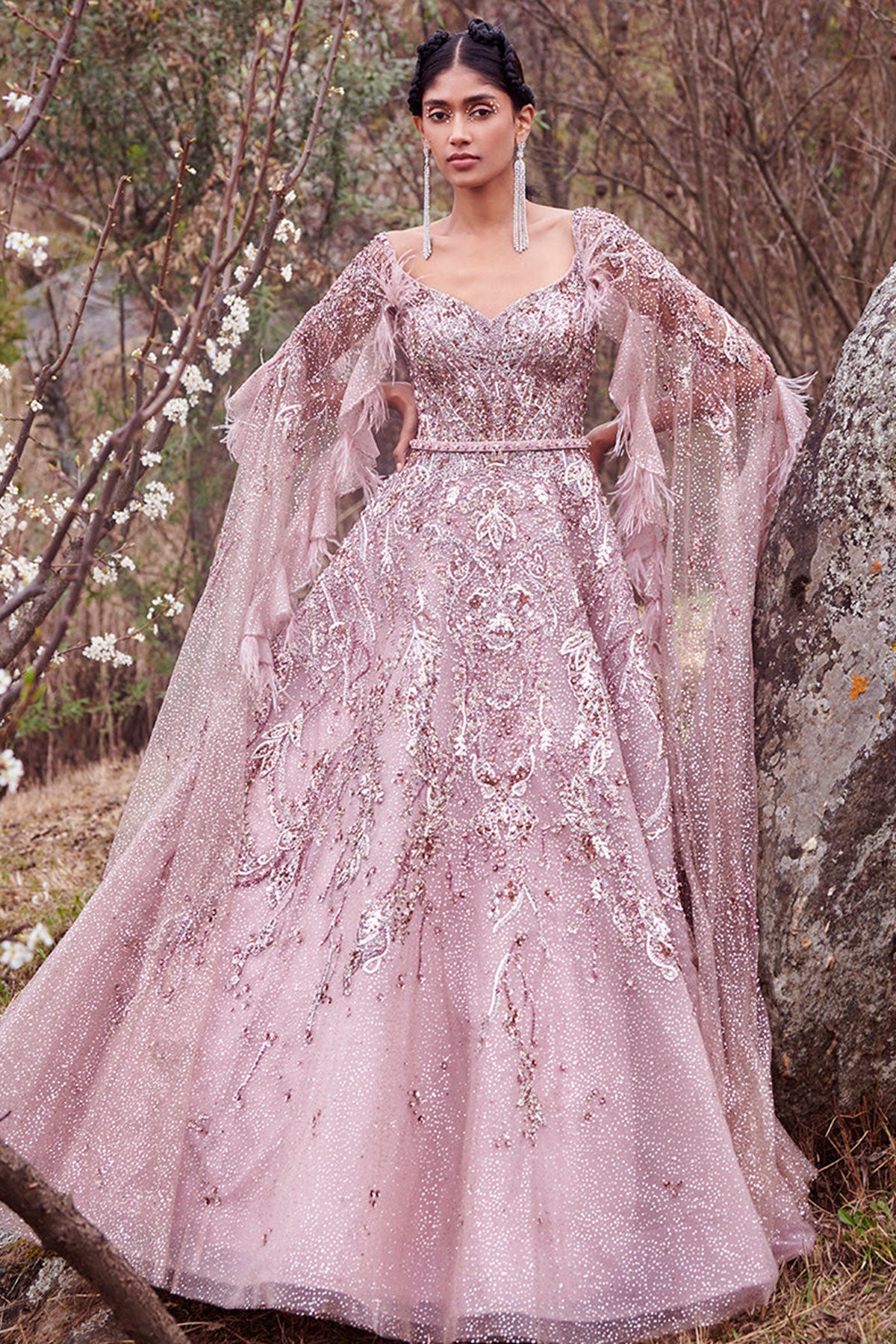 "Samaria" Shimmer Tulle Bridal Gown