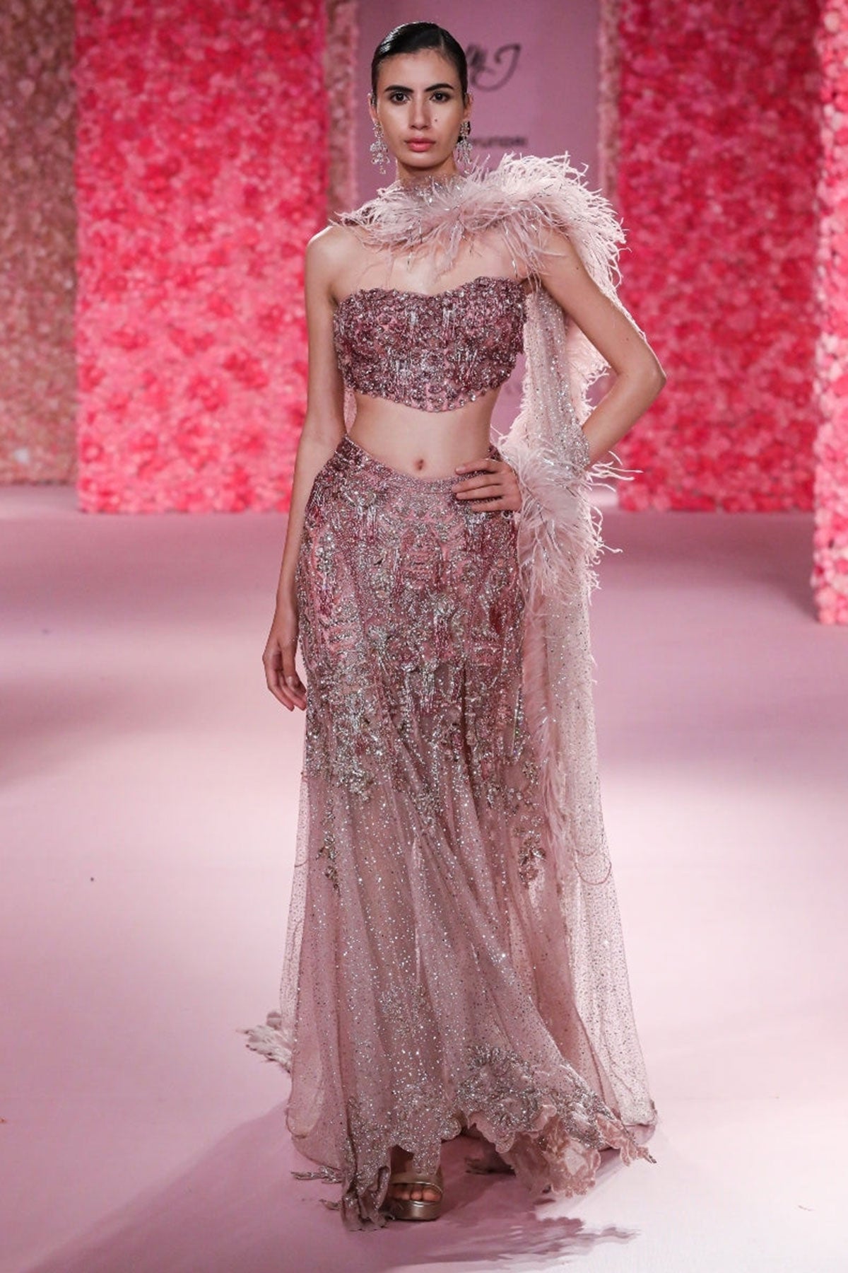 "Yvette" Cocktail Lehenga