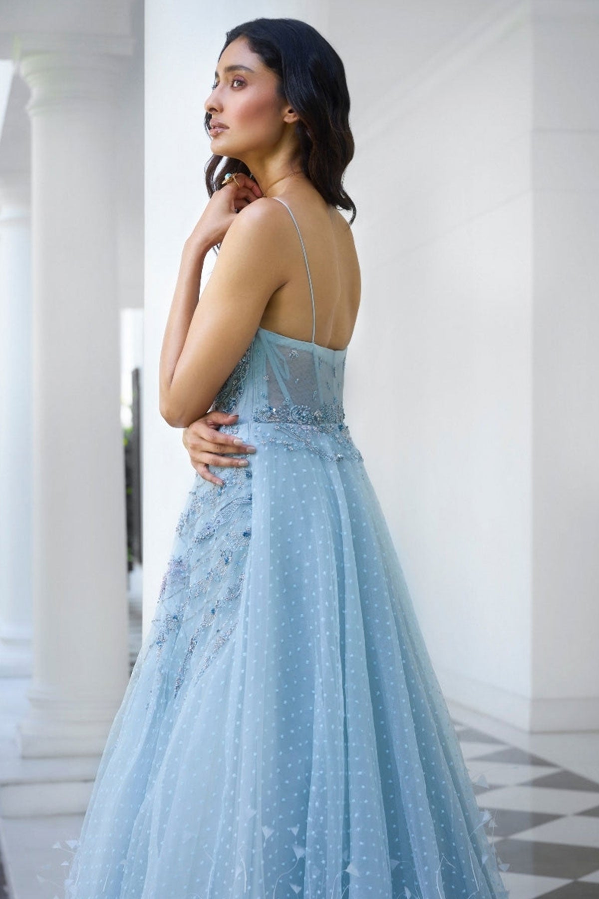 "Adira" Organza Gown