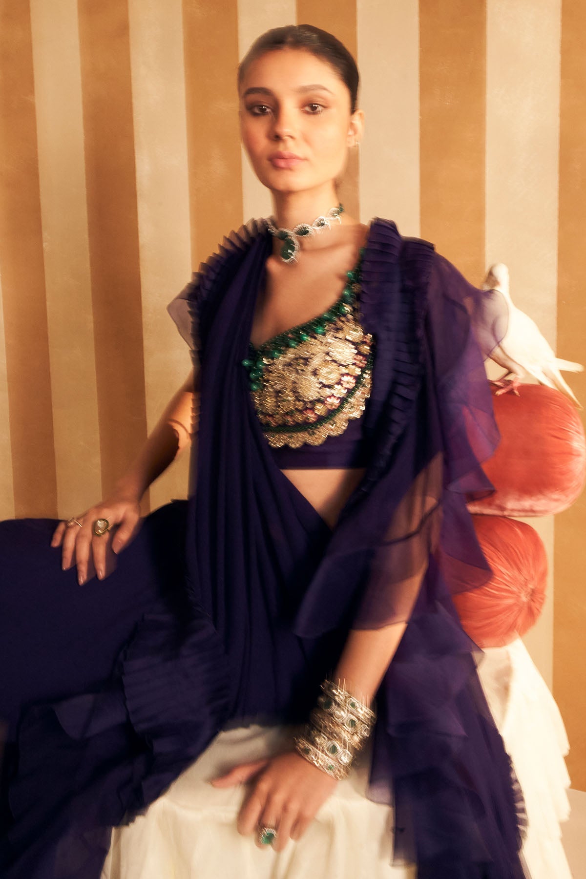 Naghma Saree set- Ready to Ship