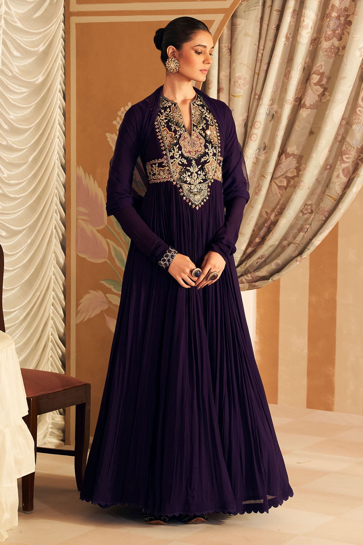 Banafsha Anarkali Set - Ready To Ship