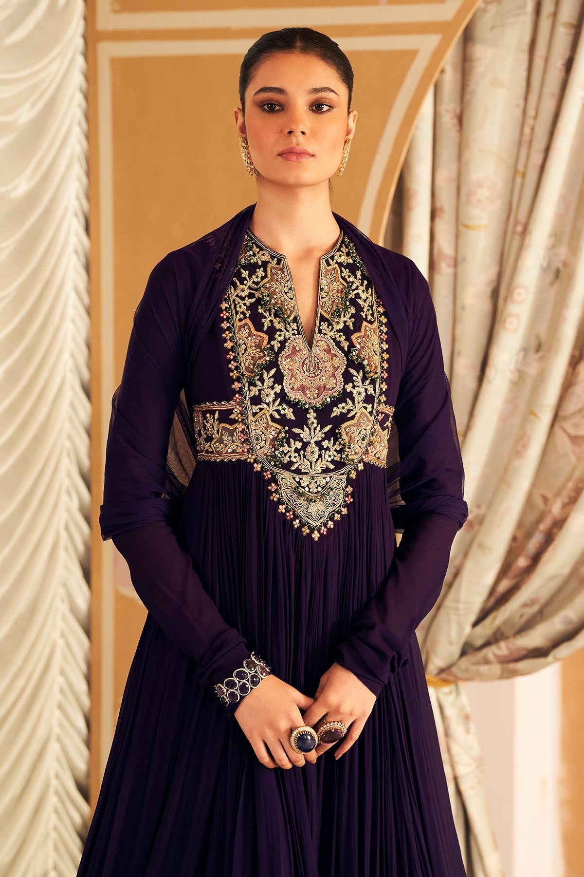 Banafsha Anarkali Set - Ready To Ship