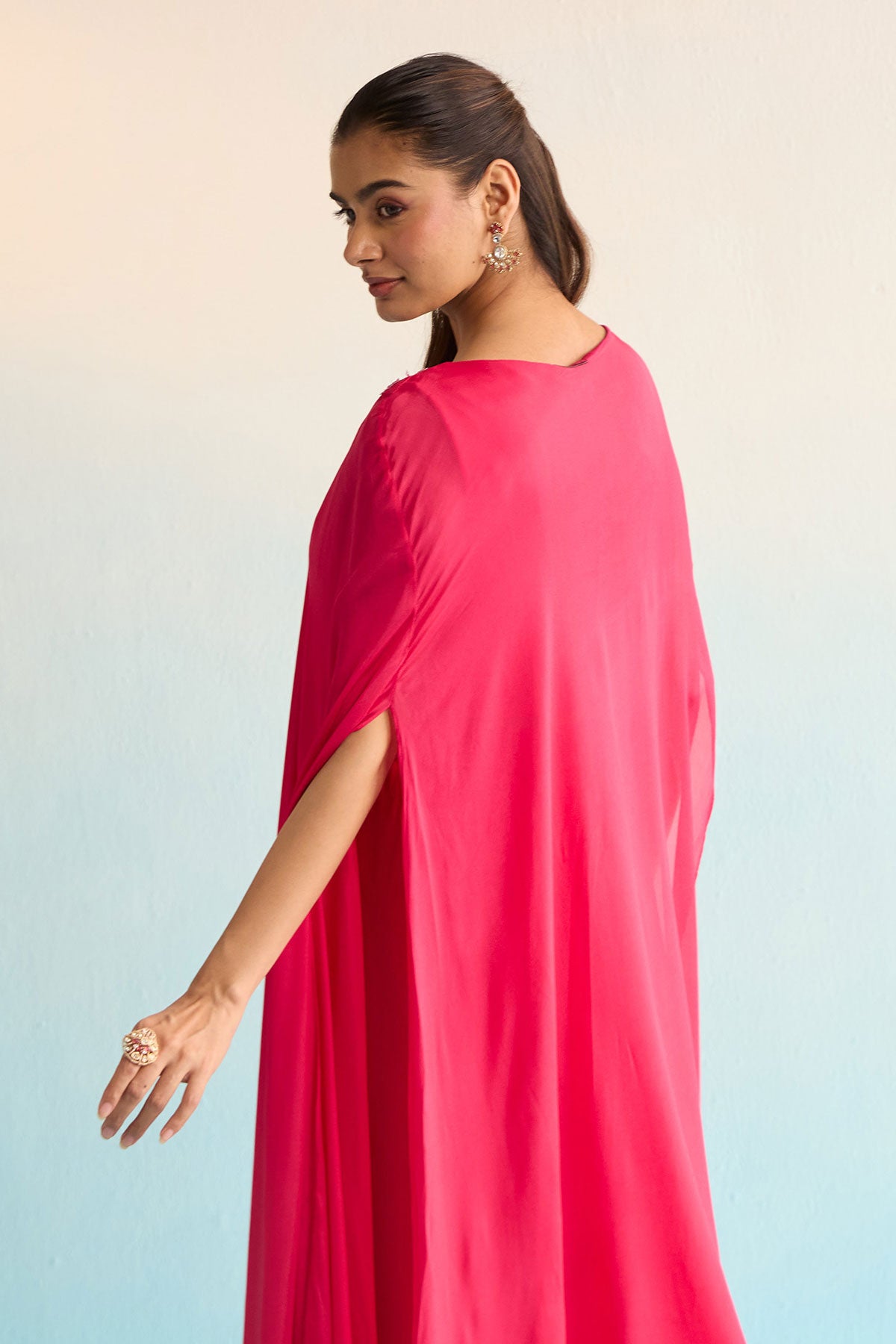 Florin Hot Pink Kaftan Set