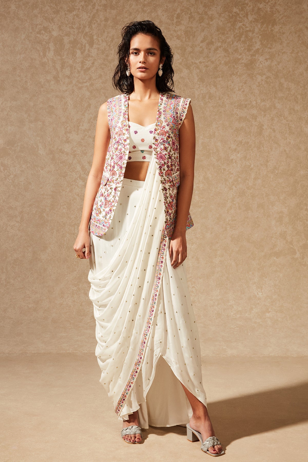 EMAYA BLAZER JACKET AND SAREE