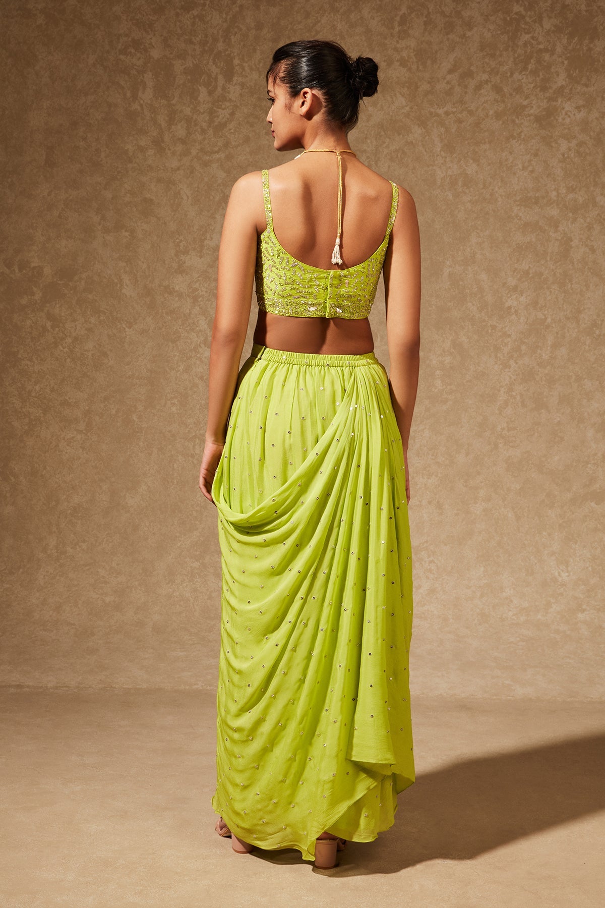 GUL DRAPE SKIRT AND JACKET