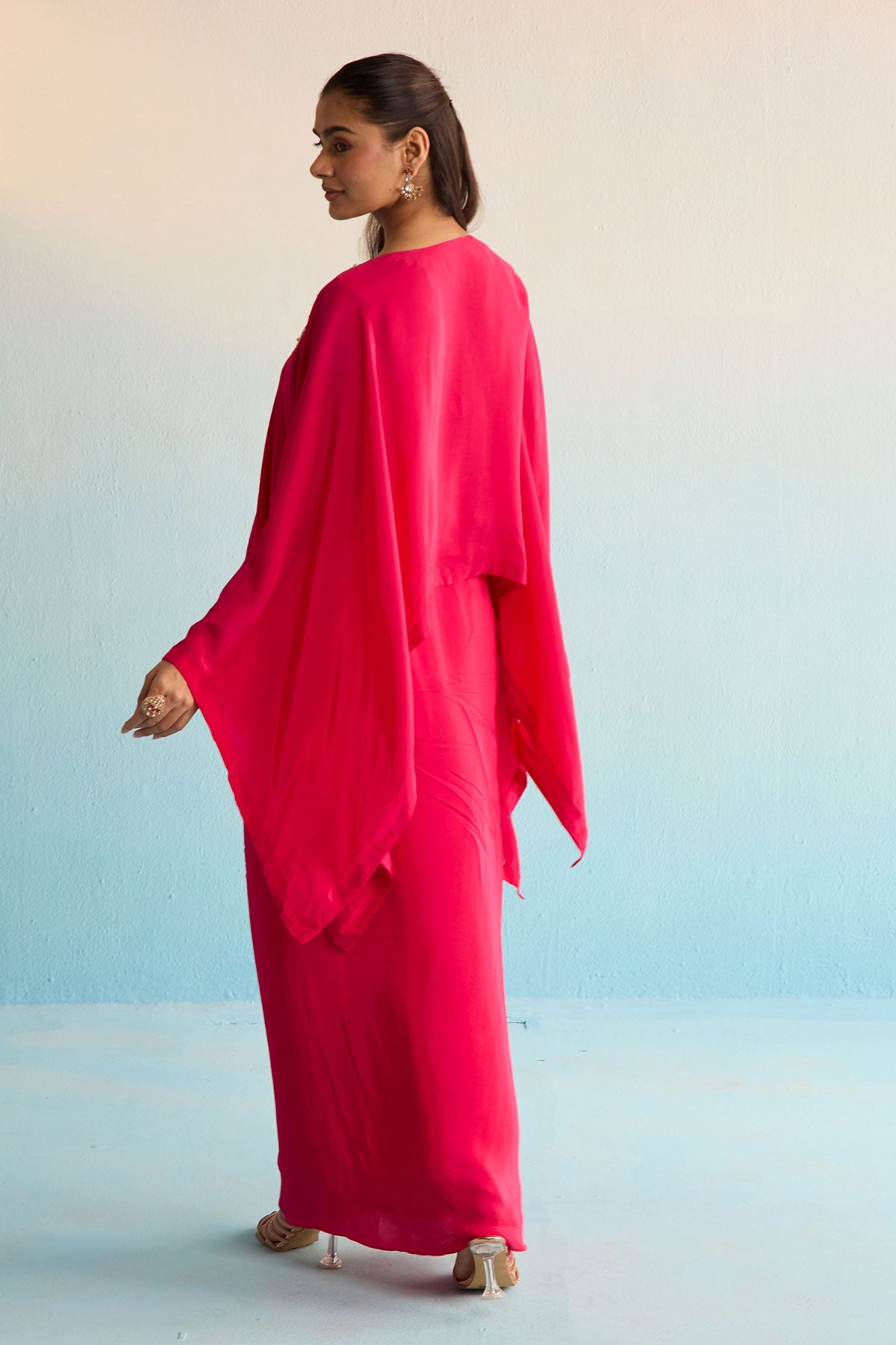 Iridessa Hot Pink Kaftan Set