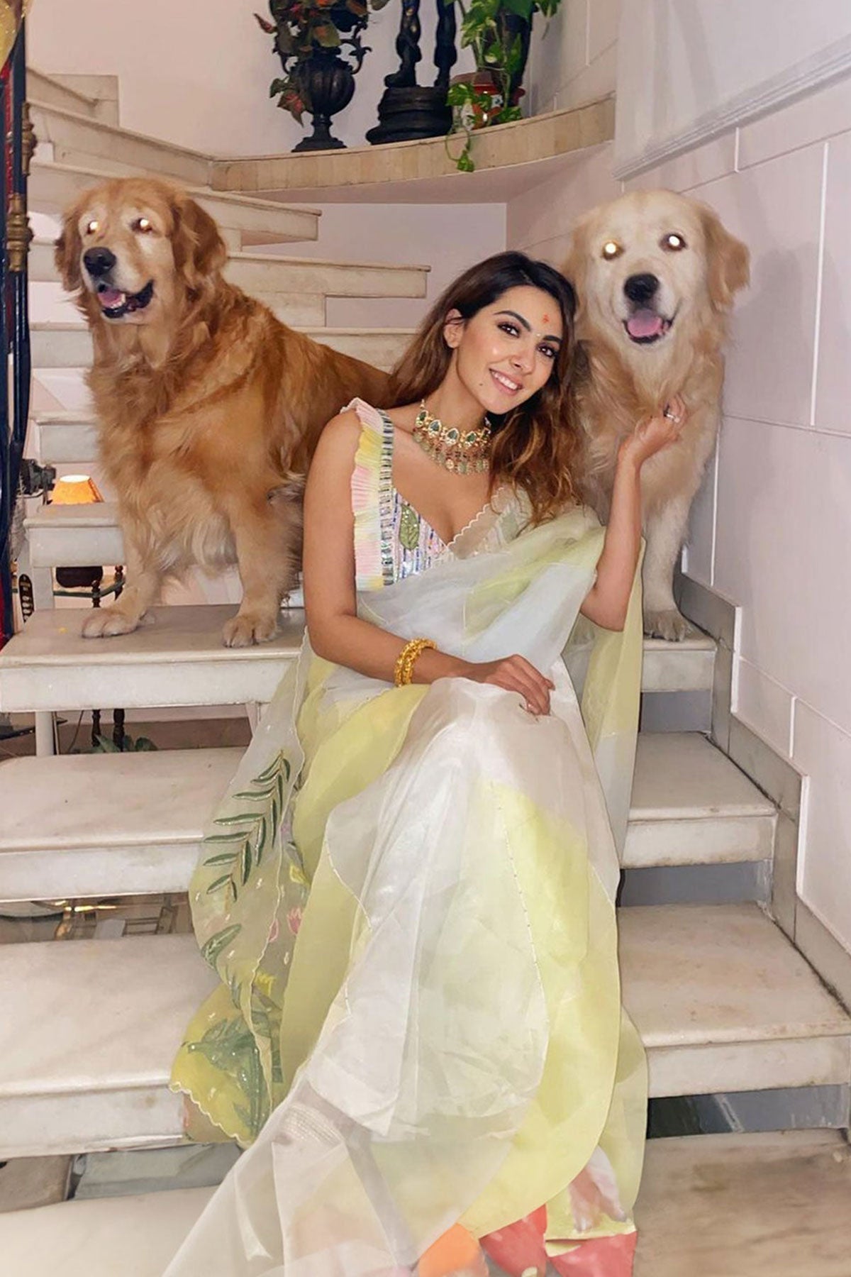 Mistscape Handpainted Saree