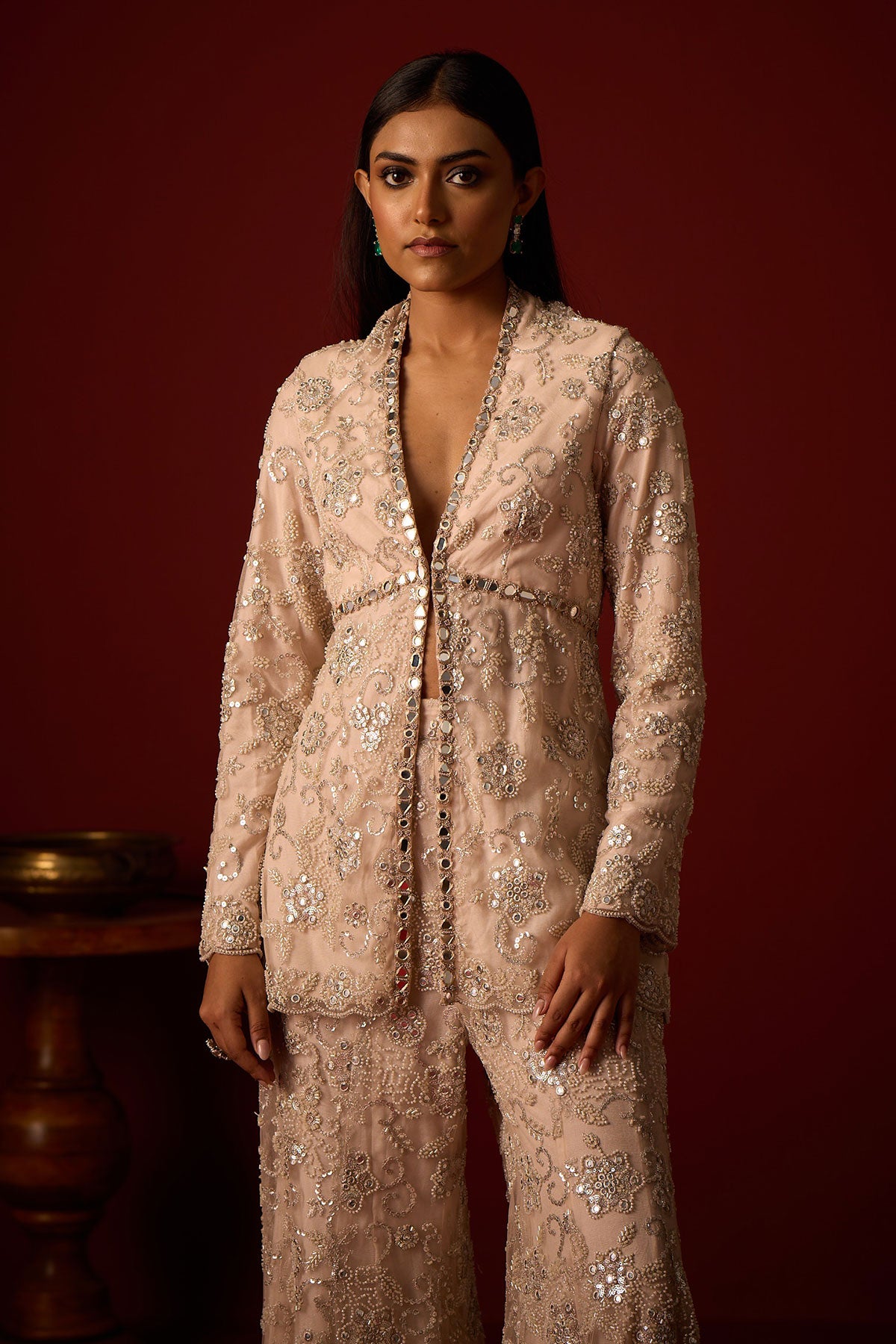 Peplum Blazer and Shararas