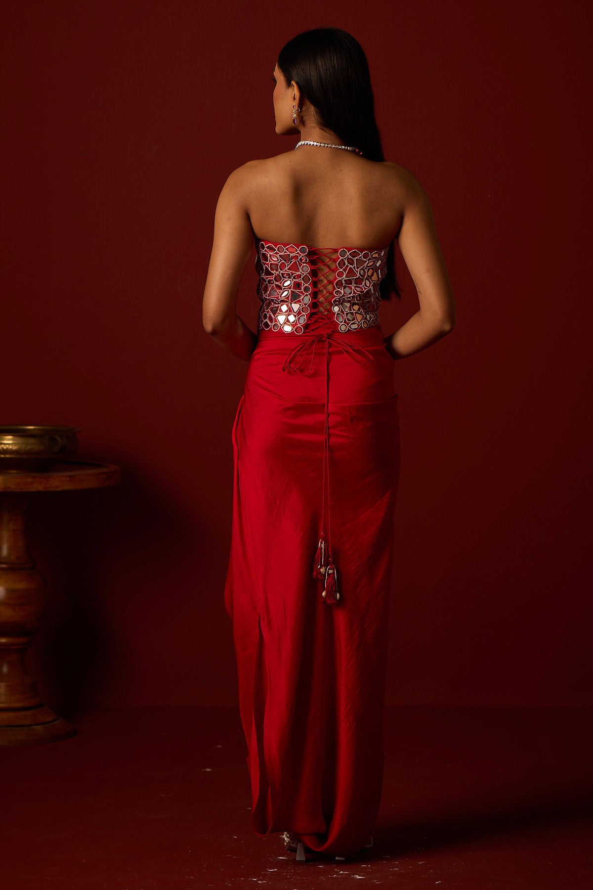 Mirrorwork Corset and Pickup Skirt