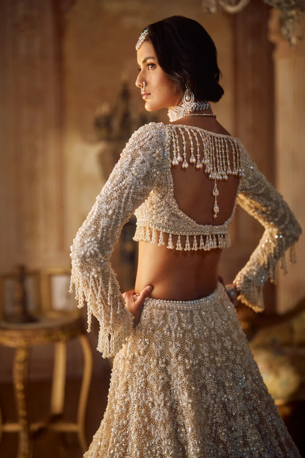 Nude Pearl Lehenga Set