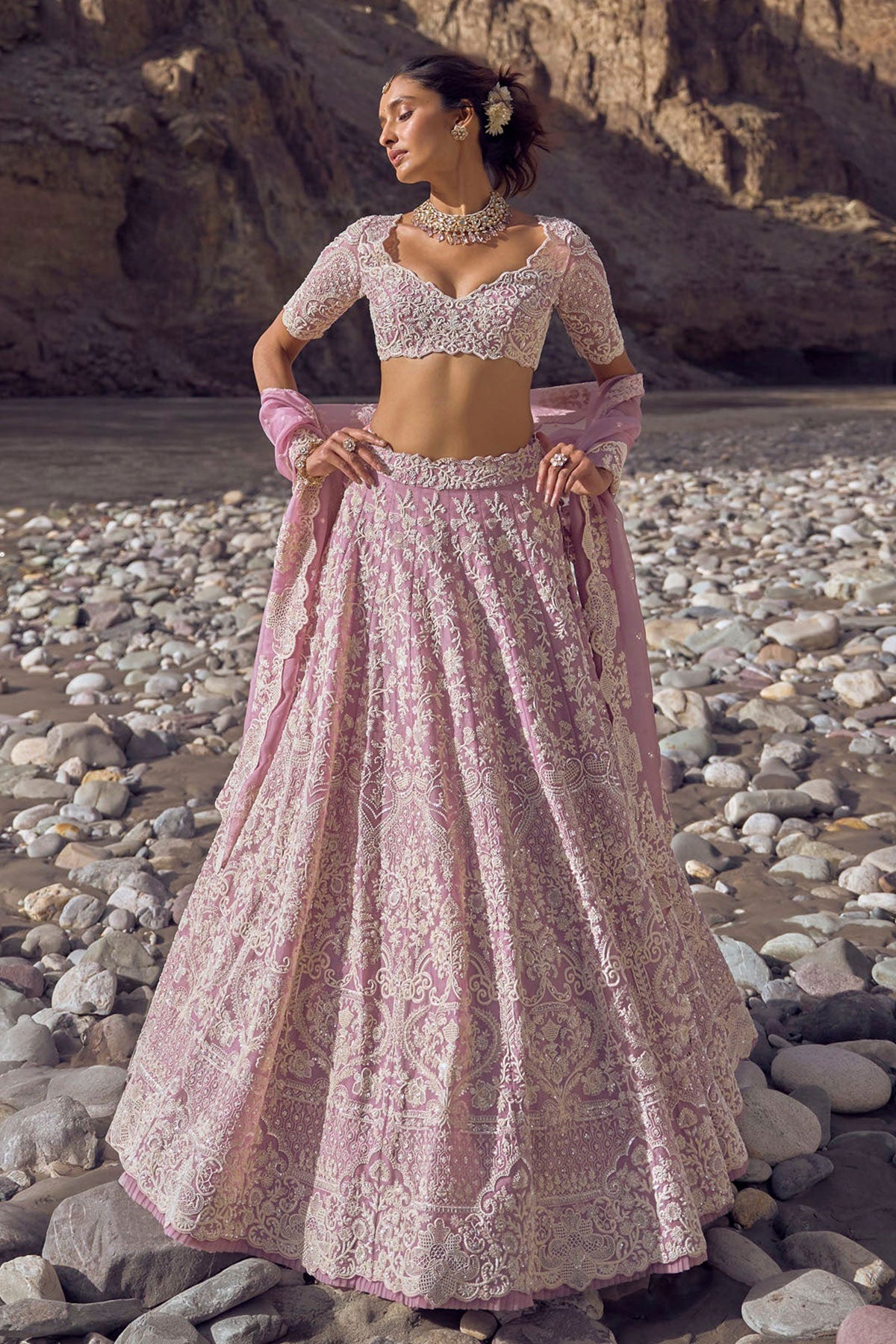 Amethyst lehenga set