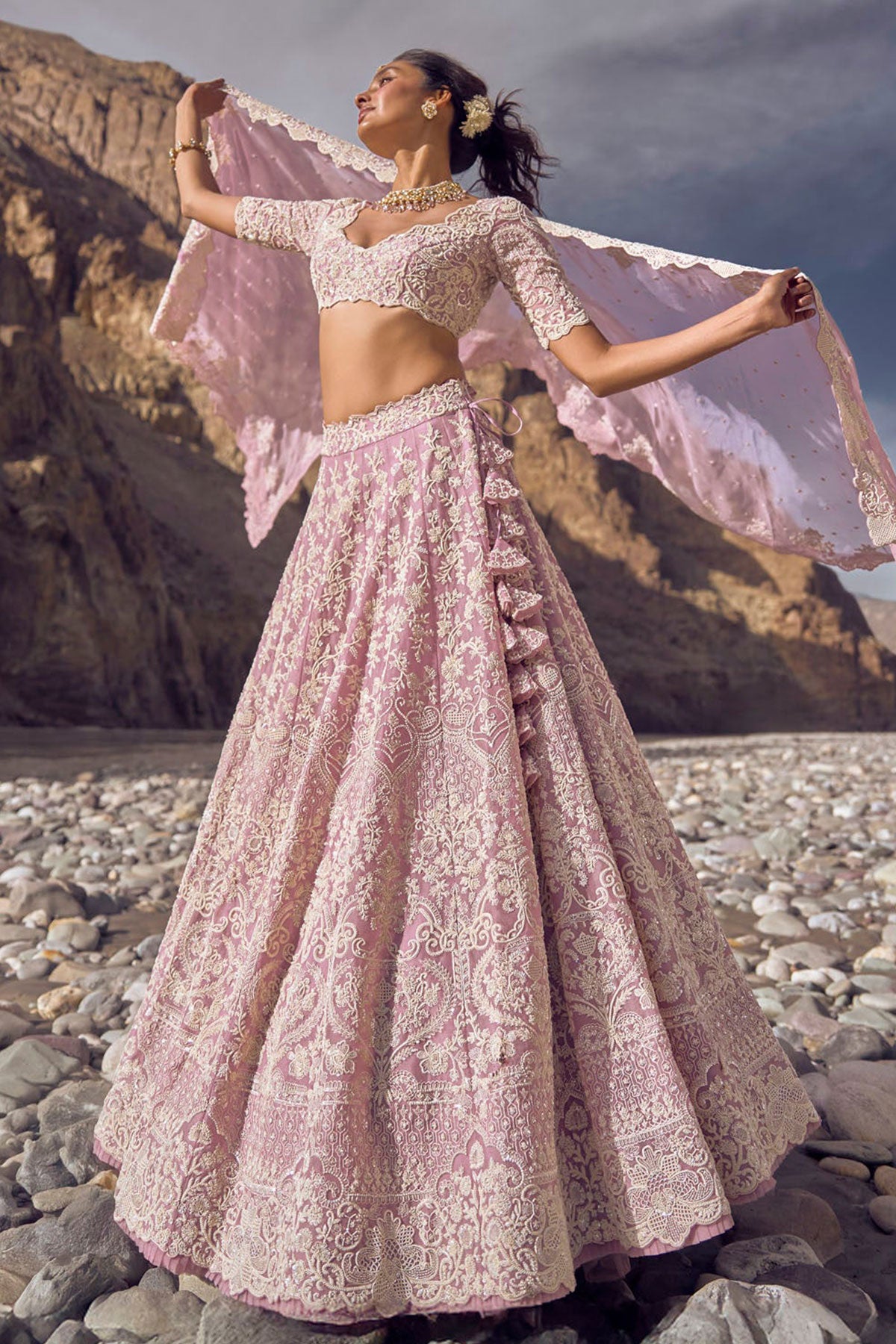 Amethyst lehenga set