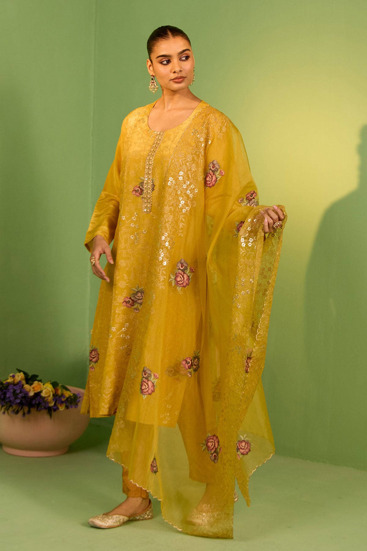 Althea Mustard Suit Set