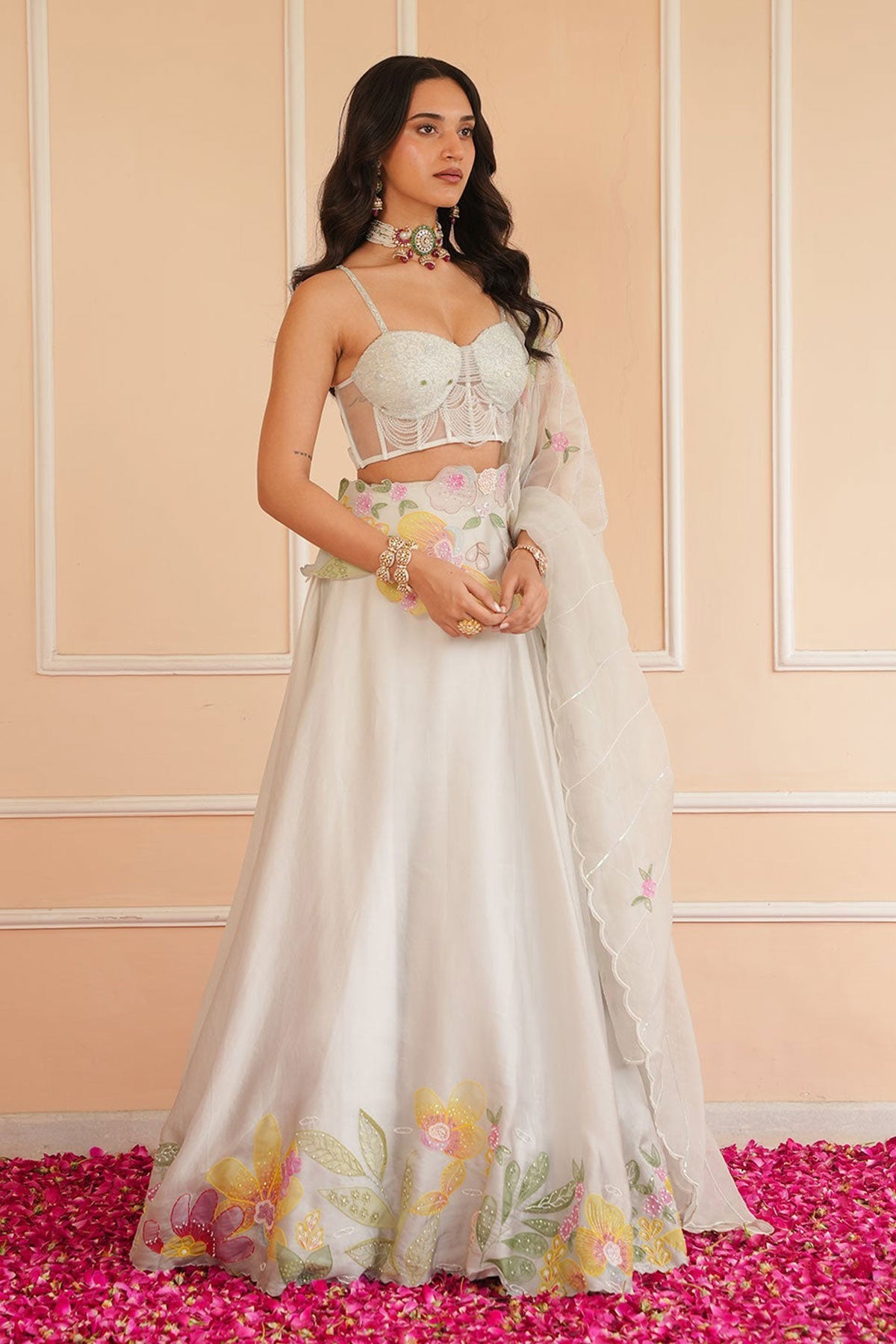 Pearl Handpainted Lehenga