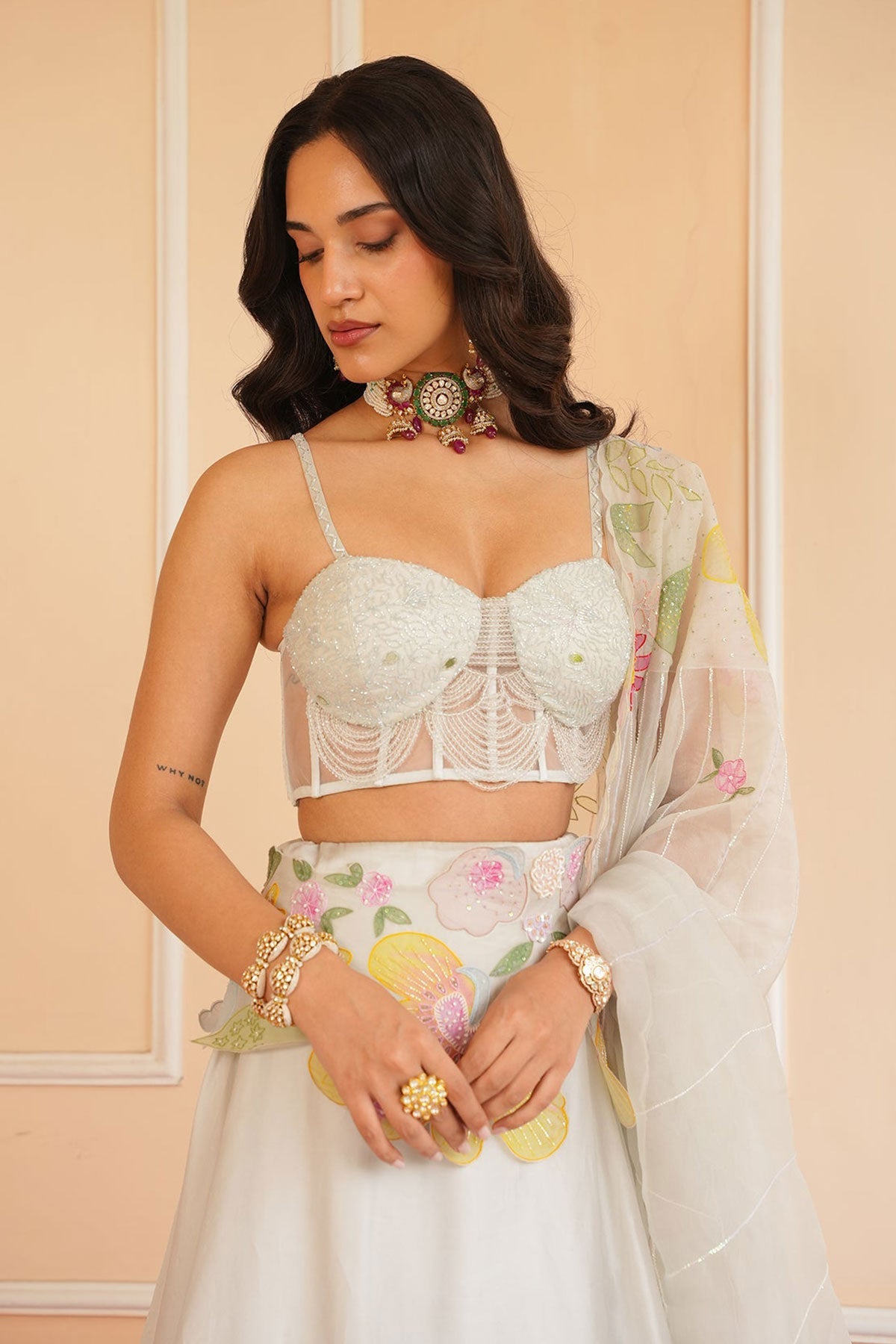 Pearl Handpainted Lehenga