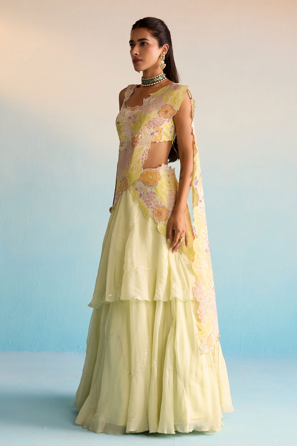 Ishya Organza Lehenga Set