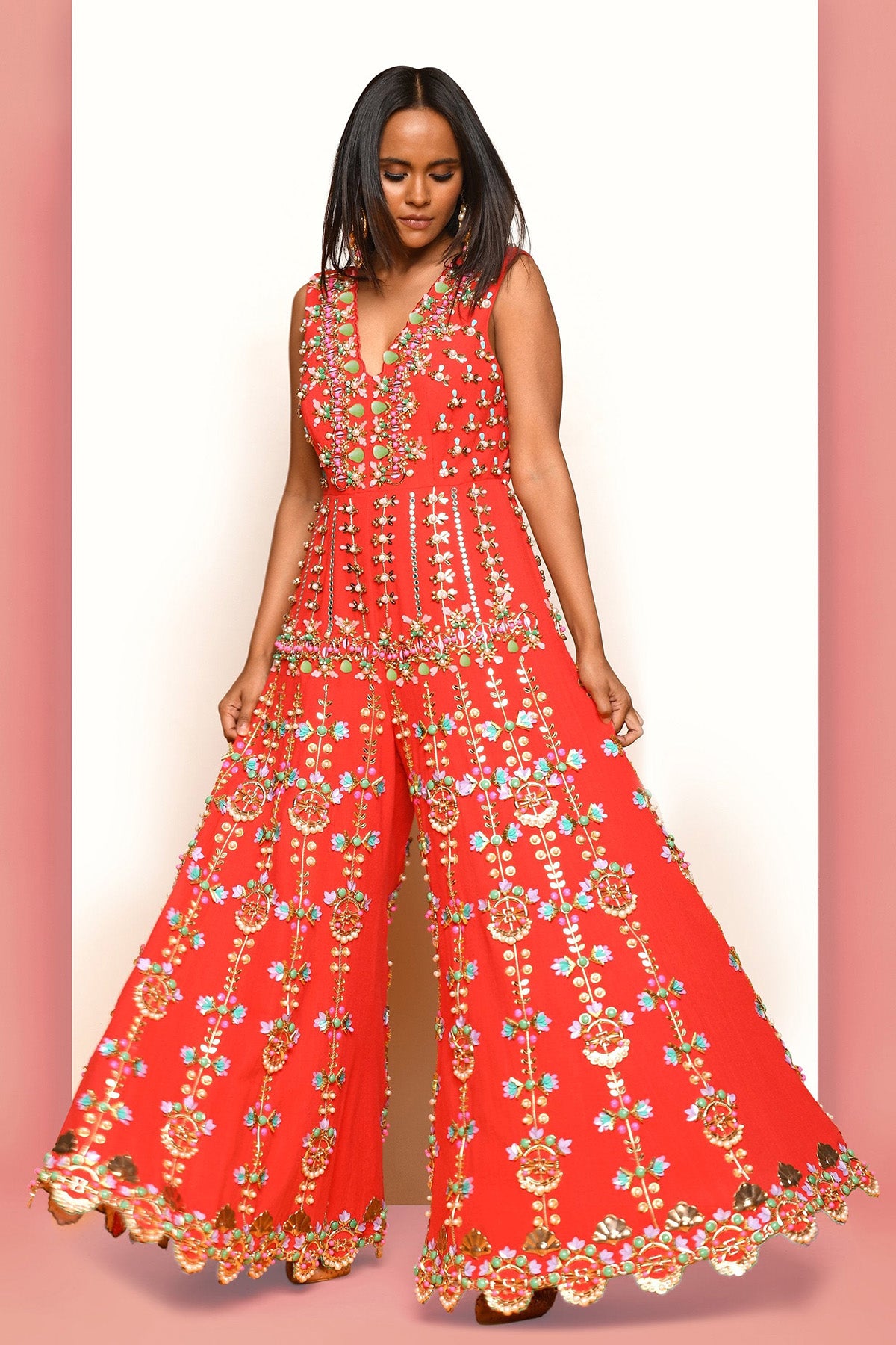 FIERCELY FRENZY - RED JUMPSUIT