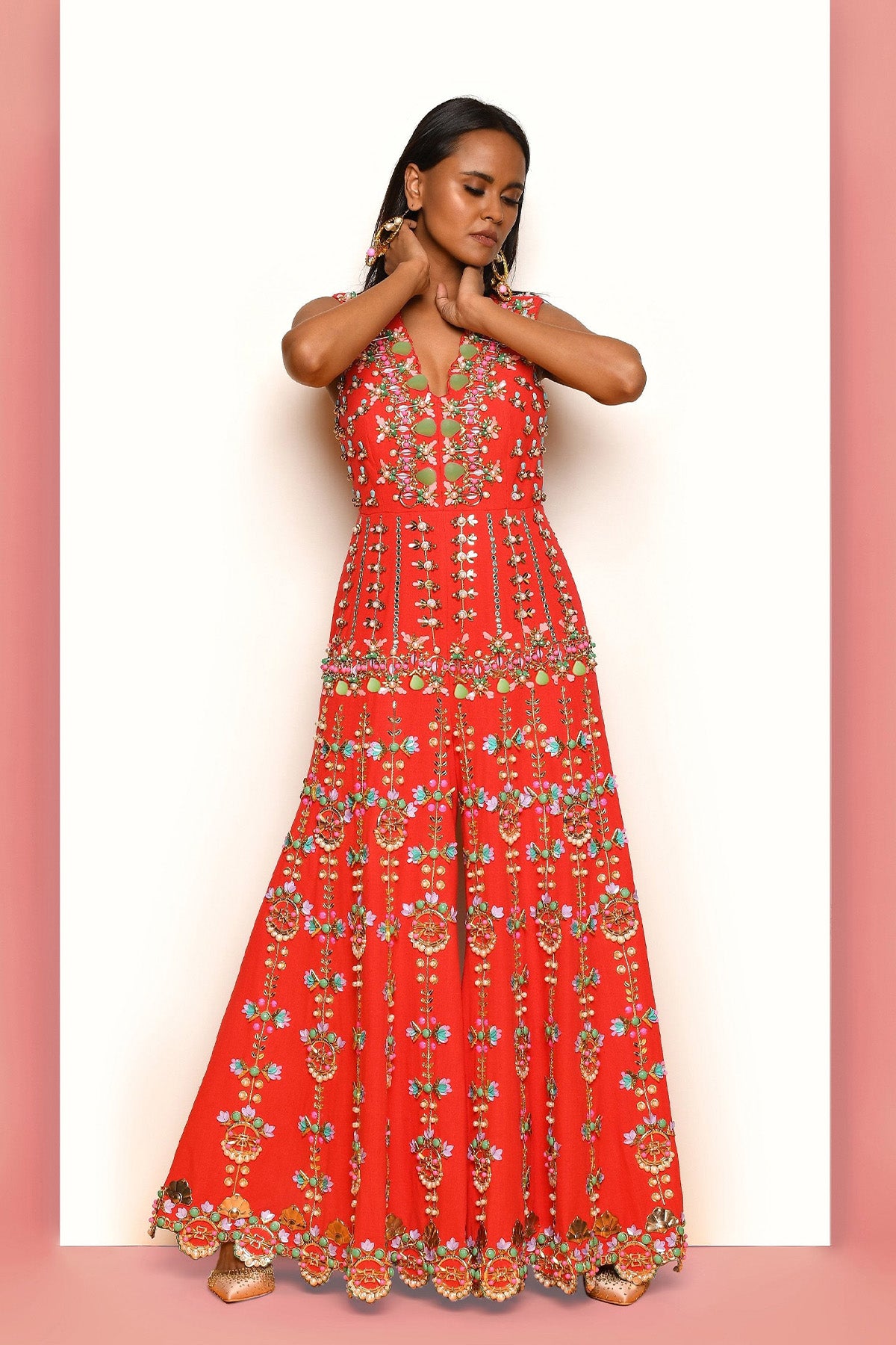 FIERCELY FRENZY - RED JUMPSUIT