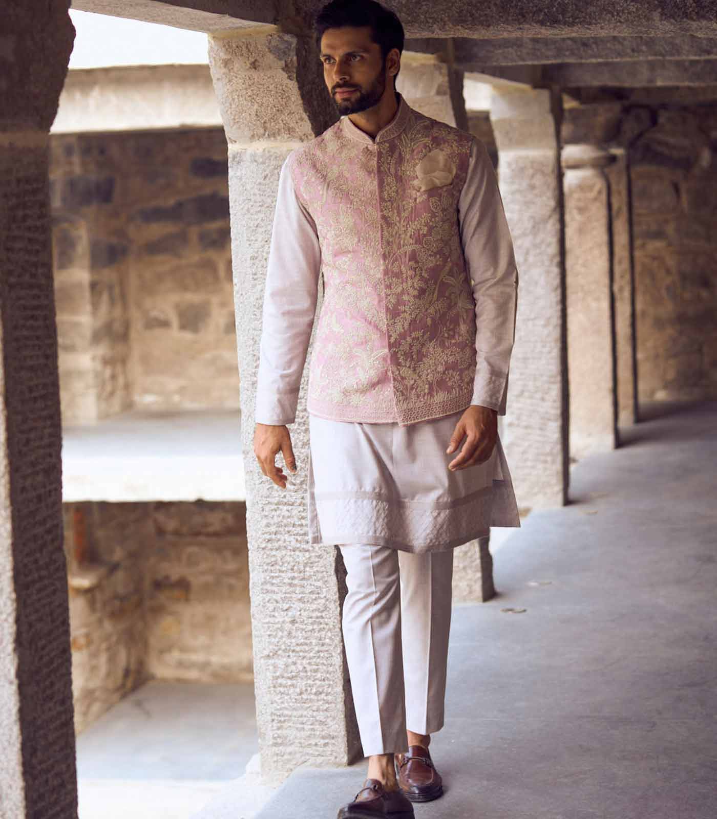 FOREST PALE PINK BANDI SET