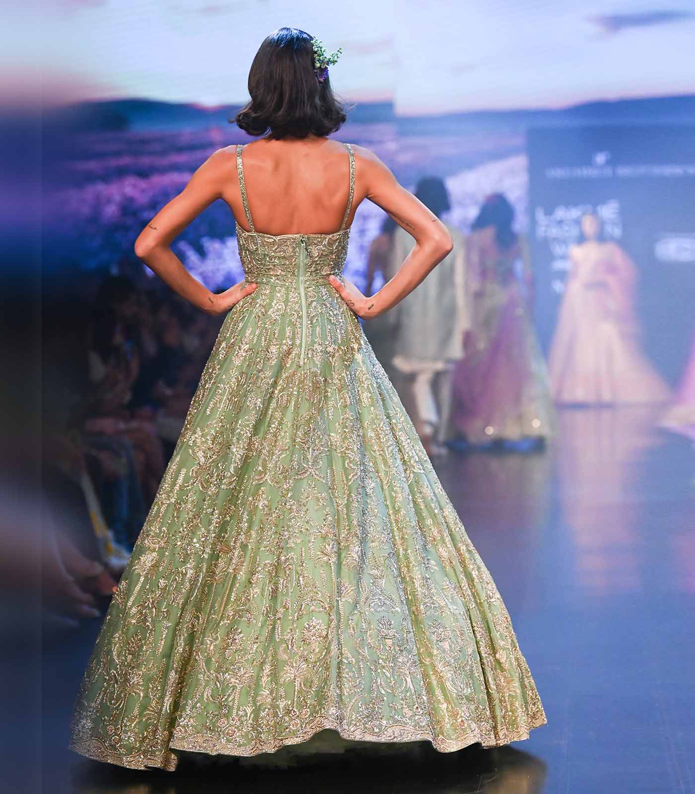 MICAH MINT GREEN GOWN