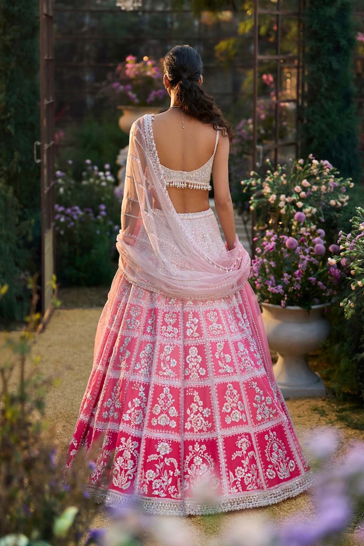 Ombre Pink Lehenga Set