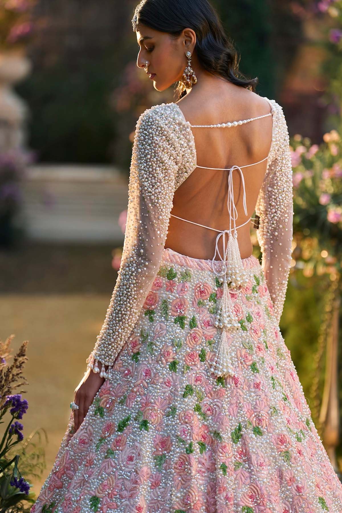 Pearl Floral Lehenga Set