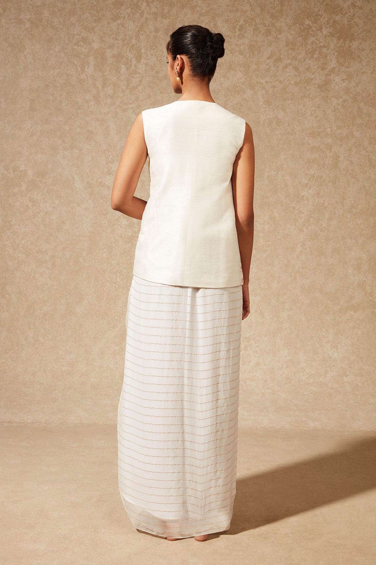 AMAYRA JACKET WITH DRAPE SKIRT