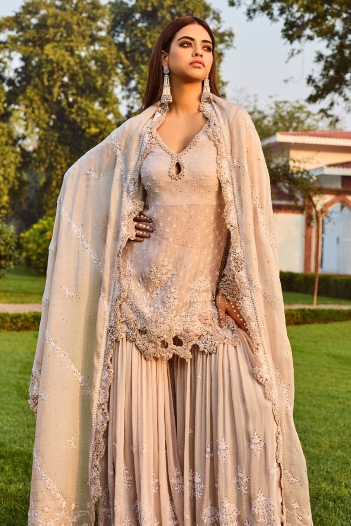 "Jazz" Kurta And Sharara Set