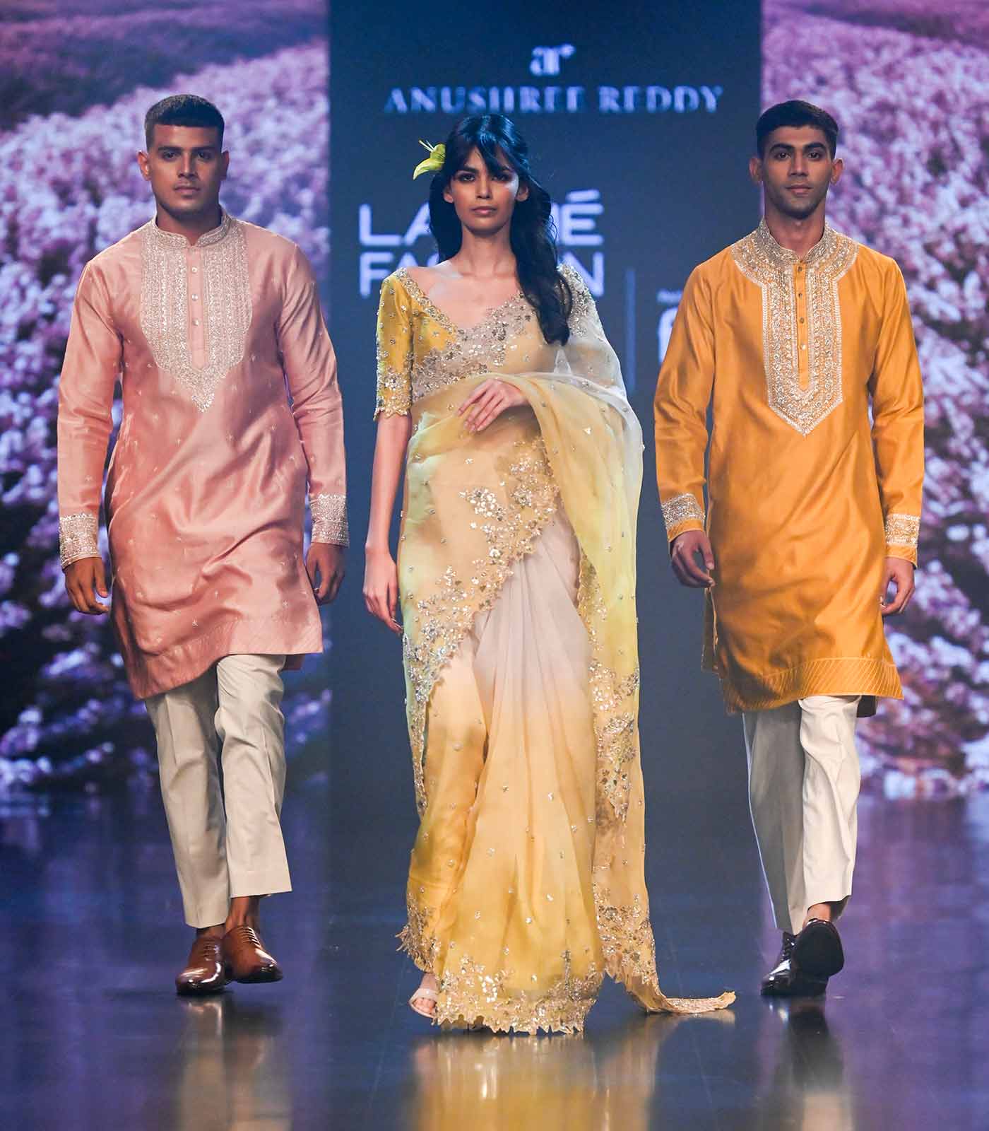 SEHAJ OMBRE YELLOW SAREE