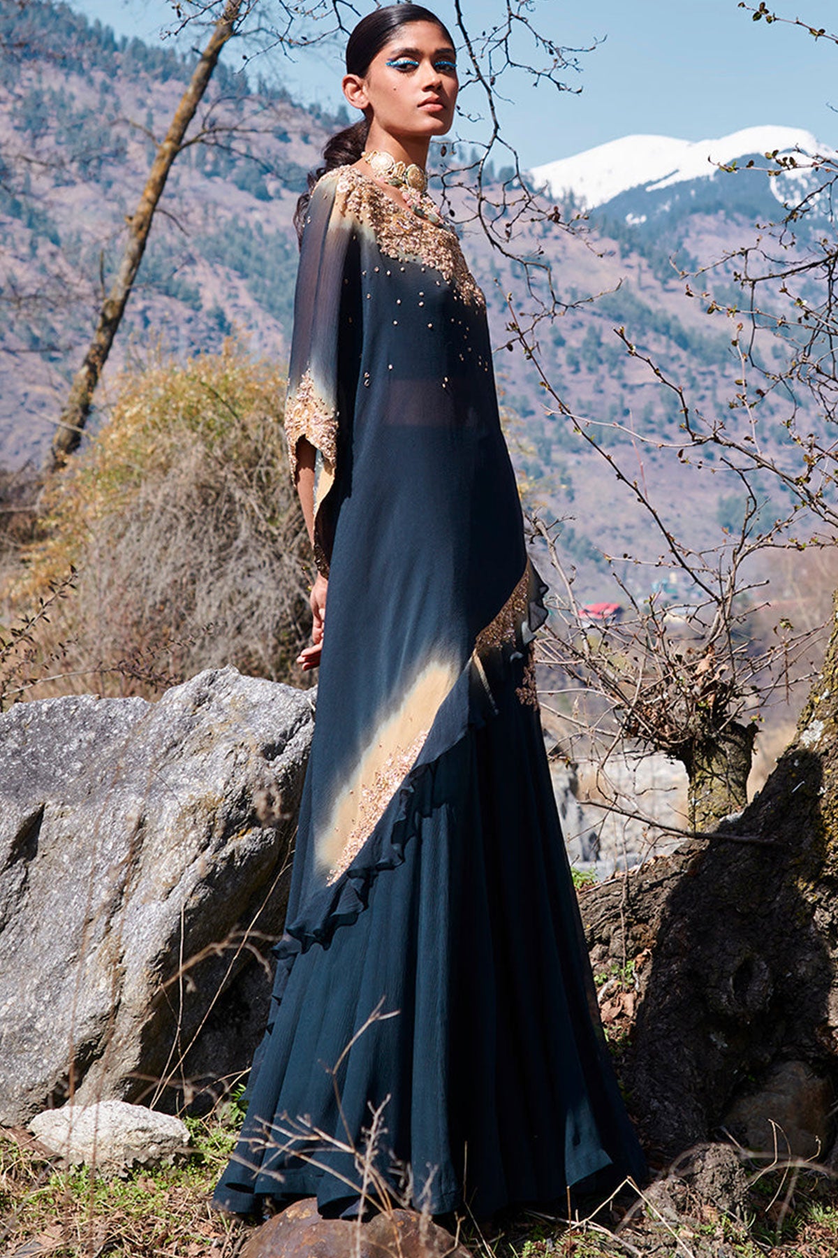 "Carolina" Cape And Sharara Set