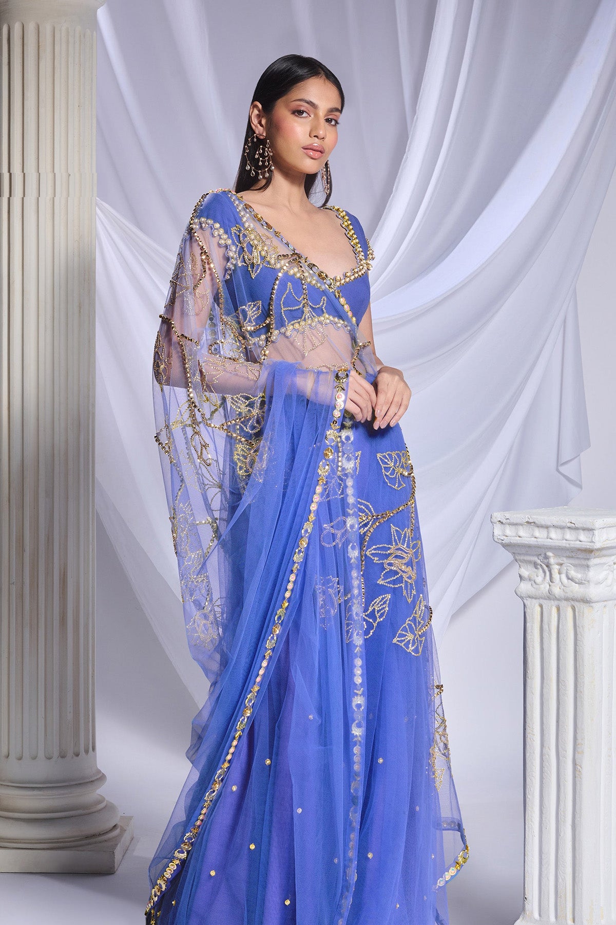 Sea's The Day Saree Set