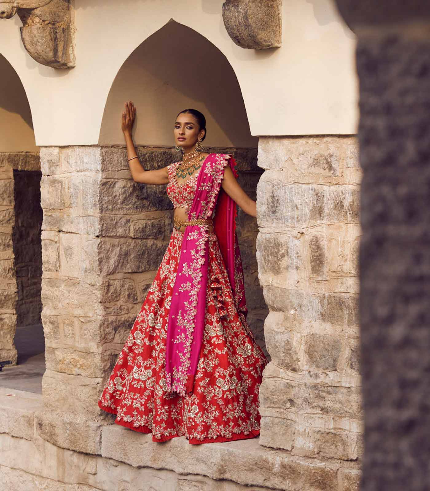 SPIDER CUTWORK LEHENGA SET