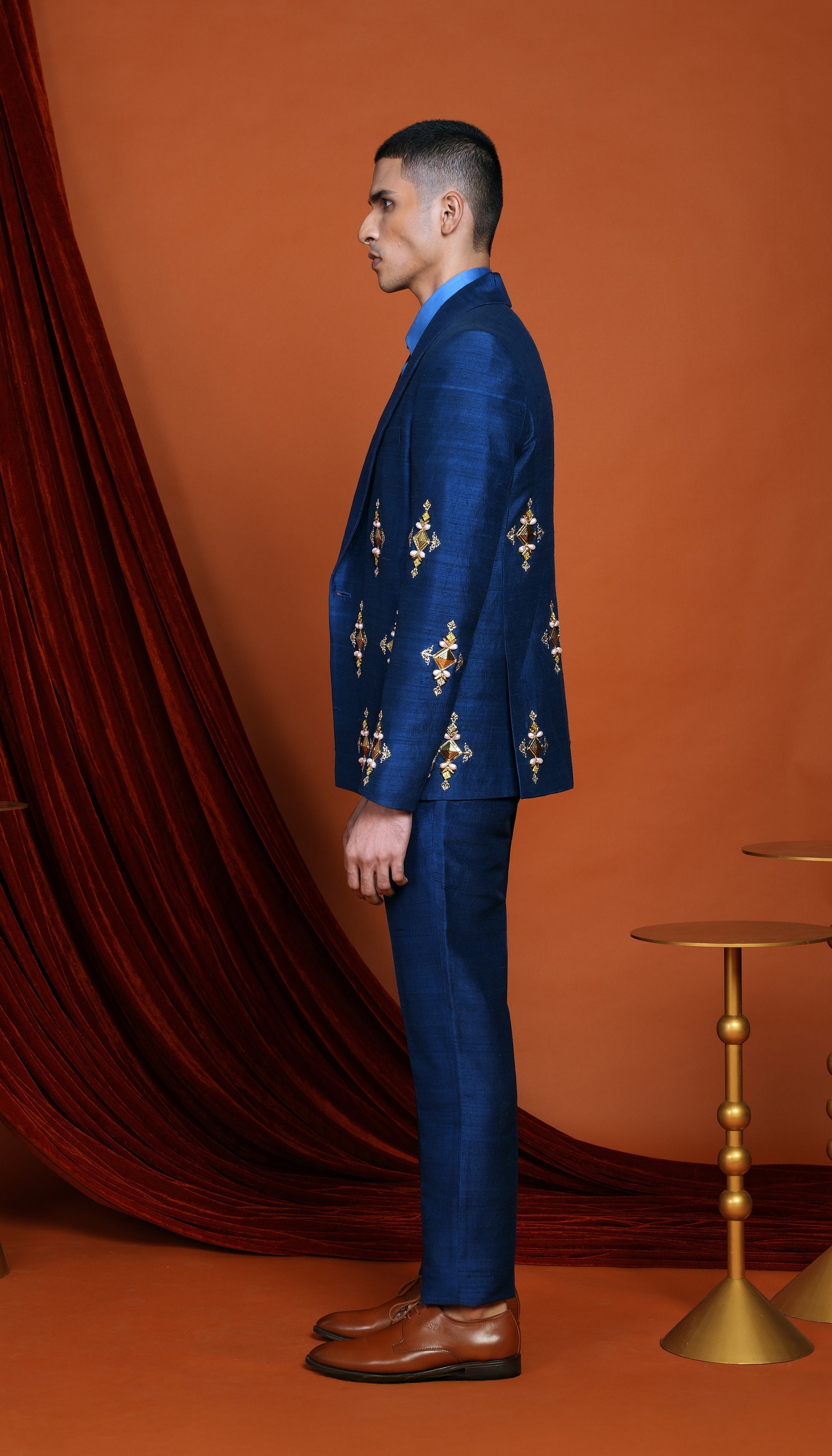 CRUZ - blue blazer set