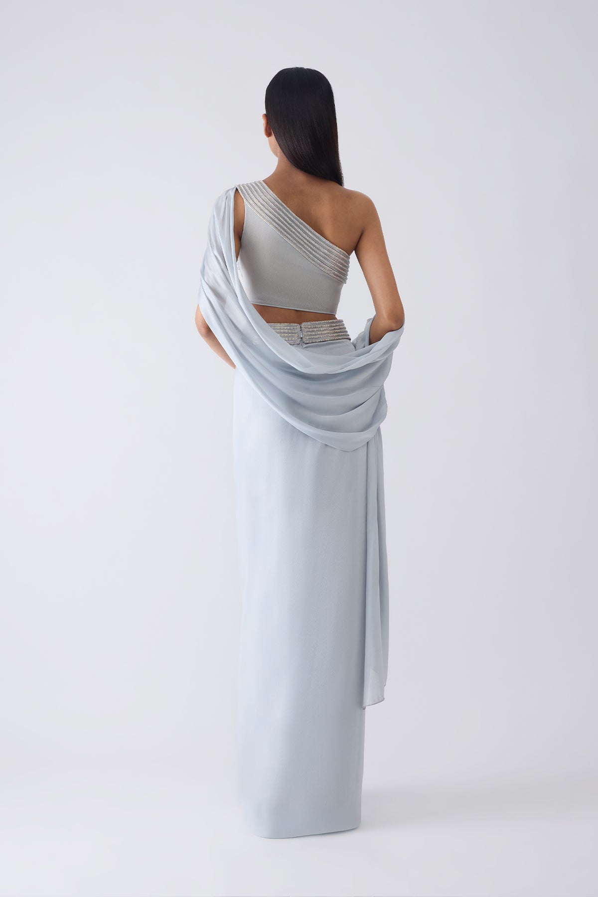 Moulded Crystalvein Top , Drape And Skirt