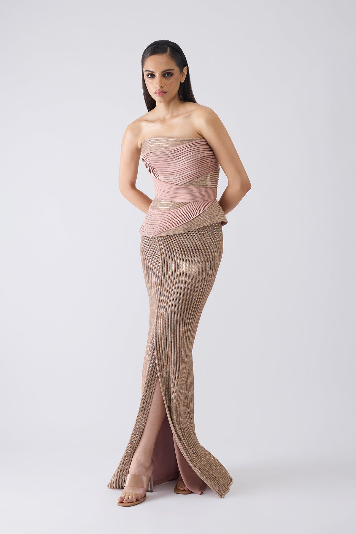 Structured Crystalvein Corset And Skirt